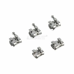 50 X Dental Orthodontic Brackets Standard Edgewise Slot.018 Hooks 3-4-5 Metal