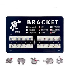 100 Sets Dental Orthodontic Bracket MIM Monoblock Mini Roth/MBT 022 345 Hooks