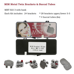 Dental Orthodontic Brackets Mini Braces Metal Buccal Tubes MBT Roth 022 3 345w/h