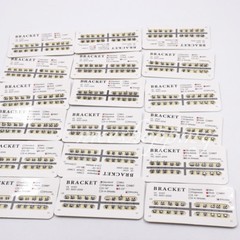 Dental Ortho Brackets Braces Metal Mini Roth/Edgewise/MBT 018/022 no/3/345Hooks