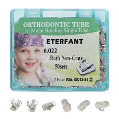 ETERFANT Dental Ortho Buccal Tubes 1st 2nd Molar Tube Roth MBT 018 022 Bondable