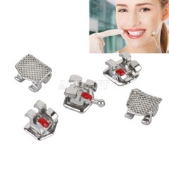 20PCS AZDENT Dental Orthodontic Bracket Brace Metal Standard MBT Slot.022 Hook 3