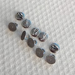 5Pack Orthodontic Direct Bond Eyelets Crimpable Hook Lingual Buttons Round Base