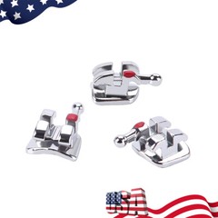 AZDENT Dental Orthodontic Brace Brackets Mini Roth/MBT 0.022/0.018 Hook 345