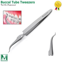 Orthodontic Buccal Tube Tweezer – Slim Tip Bracket Holder for Precise Bonding