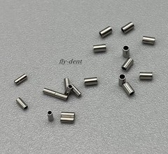 100x Dental Orthodontic Crimpable Hook Mini Stop Tube Bracket Stopper 0.5/0.8mm