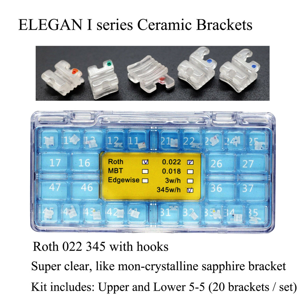 Dental Orthodontic Self Ligating Brackets Ceramic Braces Damon Clear Roth MBT