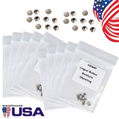 50pcs AZDENT Dental Orthodontic Lingual Buttons Bondable Round Base 10pcs/pack