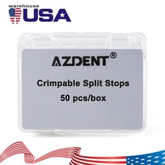 AZDENT 50pcs/Box Dental Orthodontic Universal Crimpable Mini Stops Stainless