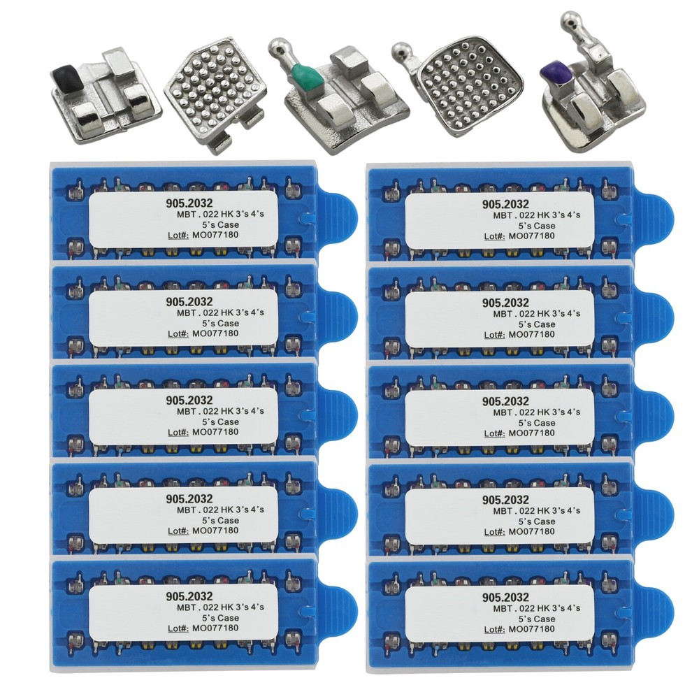 10 Kits Orthodontic Metal Brackets Dental Braces MIM Mini MBT 022 345 Hooks OC
