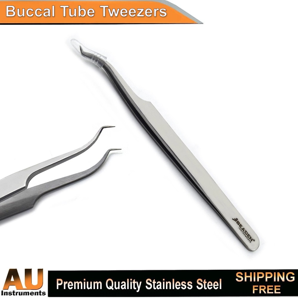 Orthodontic Buccal Tube Tweezers Forceps Dental Bonding Placing Holding Plier