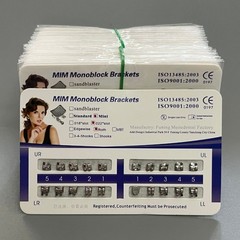 10 Sets Dental Orthodontic Metal Brackets MIM Monoblock Mini Roth 022 no hooks