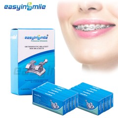 20packs EASYINSMILE Dental Orthodontic Brackets MBT/Roth 3 4 5 Hooks 022