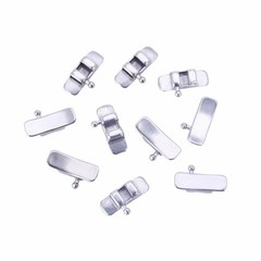 Dental Orthodontic Lingual Sheath Button Left/Right/No Hook Stainless Steel