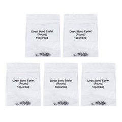 10/bag Dental Orthodontic Lingual Buttons Bondable Direct Eyelet Round Base