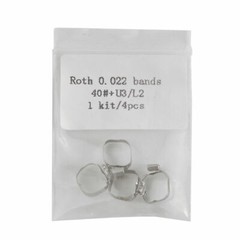 1 Pack Dental Orthodontic Prewelded Bands Roth 022 U3/L2 1st Molar #29-#43+