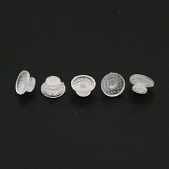 US 100Pcs Dental Orthodontic Ceramic Lingual Button Bondable Round Base Clear