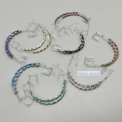 Dental Temporary Tooth Decoration Metal Bracket Orthodontic Power Chains Braces
