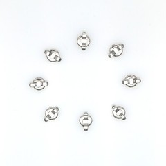 100pcs Dental Ortho Ceramic/Metal Lingual Button Bondable Round/Rectangular Base