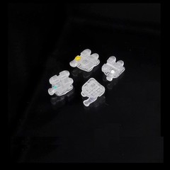 20Pcs Dental Orthodontic Ceramic Brackets clear Braces Roth/MBT 022 Hooks 3-4-5