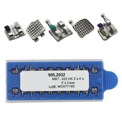 Dental Orthodontic Brackets MIM MINI MBT Roth 022 345 Hooks 5-5 OC Metal Braces