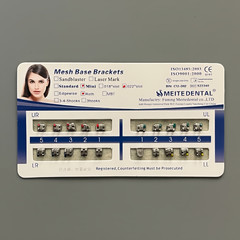 20 Sets Dental Orthodontic Metal Brackets Mini Roth 022 no hooks Mesh Base