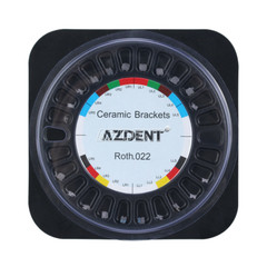 5 Pack AZDENT Dental Orthodontic Ceramic Bracket Braces Roth .022 Hooks 3 4 5