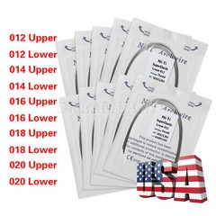 100PCS Dental Orthodontic Arch Wire Niti Round /Braces Bracket 022 Slot All Size