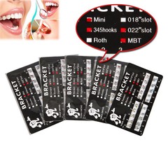 50X YOKA Dental Ortho Metal Brackets Braces Mini/Standard Roth/MBT 022/018 3/345