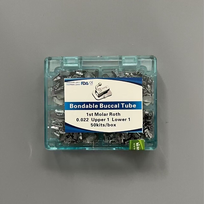 50Sets Dental Orthodontic Buccal Tube 1st 2nd Molar Roth/MBT 022/018 Mesh Base