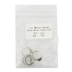 10 Bags Dental Ortho 1st Molar Prewelded Buccal Tube Bands Roth 018 29 to 43+