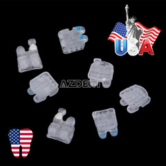 5 Pack AZDENT Dental Orthodontic Ceramic Bracket Braces Roth .022 Hooks 3 4 5
