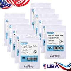 AZDENT Dental Orthodontic 1st Molar Buccal Tube Bondable Convertible Roth .022