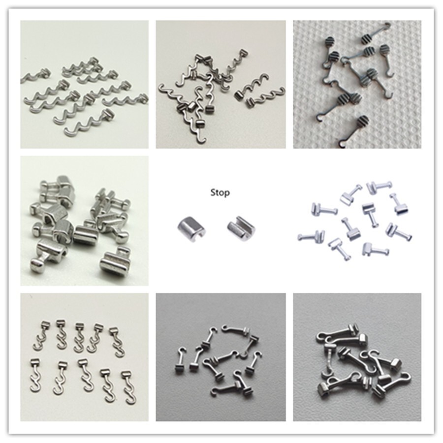 Dental Orthodontic Long/Short/Left/Right/Cross/Stops Crimpable Hooks F Arch Wire