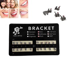 YOKA Dental Ortho Metal Brackets Braces Mini/Standard Roth/MBT 022/018 3/345 H