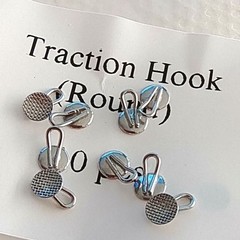 Dental Orthodontic Lingual Buttons Traction Hook Round Rectangular 10pcs/pack