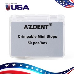 50Pcs Dental médico Ortodoncia Crimpable Paras Split/Mini Type Crimpable Stops