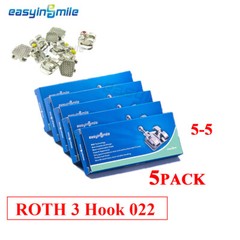 25Packs Dental Orthodontic Brackets Metal MINI Braces ROTH MBT 022 3/345 Hooks