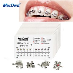 MacDent Dental Orthodontic Metal Brackets Braces Mini/Standard Roth/MBT 022/018