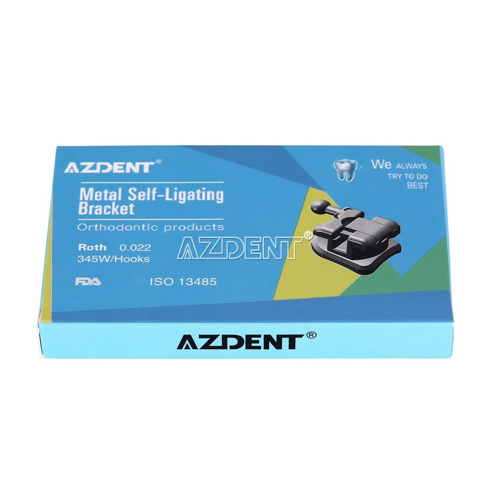 AZDENT Dental Orthodontic Brackets Braces MIM Mini Roth /MBT .022″ Hooks 3 4 5