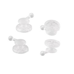 Dental Orthodontic Clear Ceramic Lingual Button Bondable Round /Rectangular