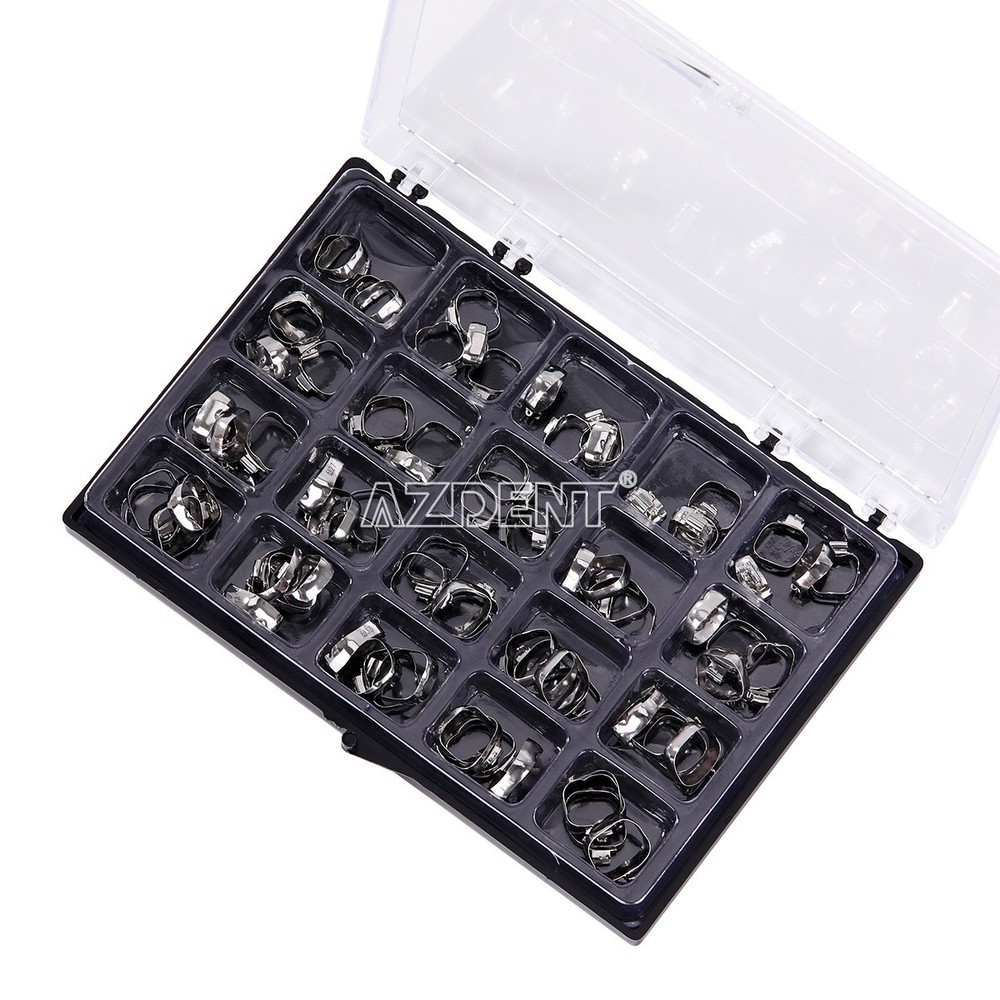 AZDENT Dental Ortho Bands with Buccal Tubes Non-Conv 1st Molar MBT 022″ 16#-35#