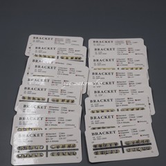 10 Packs Dental Orthodontic Metal Brackets Braces Mini/Standard 018/022Slot Hook