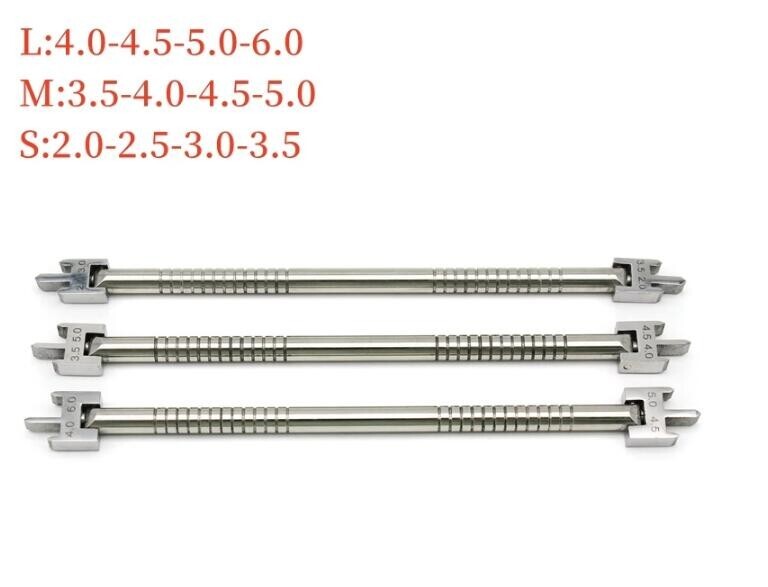 3 Size Dental Orthodontic Bracket Locator Placement Gauge Positioner Adjustable