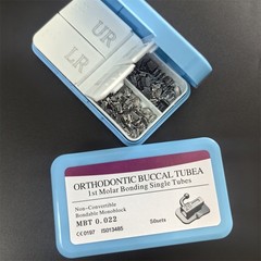 10 Boxes Dental Bondable Buccal Tubes 1st Molar MBT 0.022 MIM Monoblock