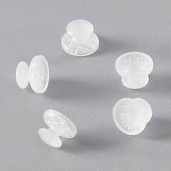 Dental Orthodontic Composite Clear Ceramic Lingual Buttons for Bondable Round