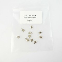 Dental Orthodontic Lingual Buttons Traction Hook Round/Rectangular Type 10Pcs/pk
