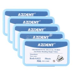 50Set Dental Orthodontic Buccal Tube 2nd Molar Roth.022 Bondable Non-Conv AZDENT