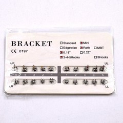 10 Packs Dental Separable Bracket Brace Mini/Standard Roth/MBT/Edgewise 018 022