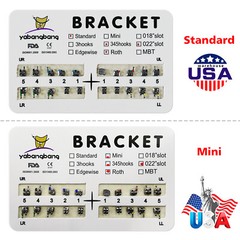 10packs Dental Orthodontic Brackets Braces /Supper Elastic Niti Arch Wires YMP